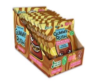 Gummy Rush Sour Belt Bites Cola Pop 2.11oz 12ct